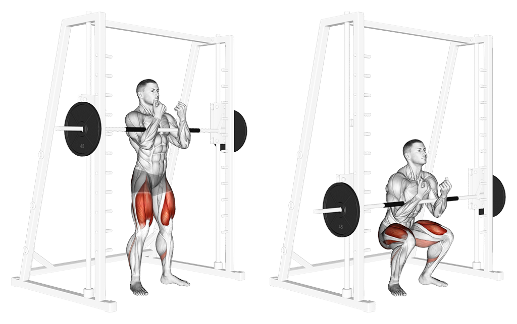 Smith Machine Zercher Squat