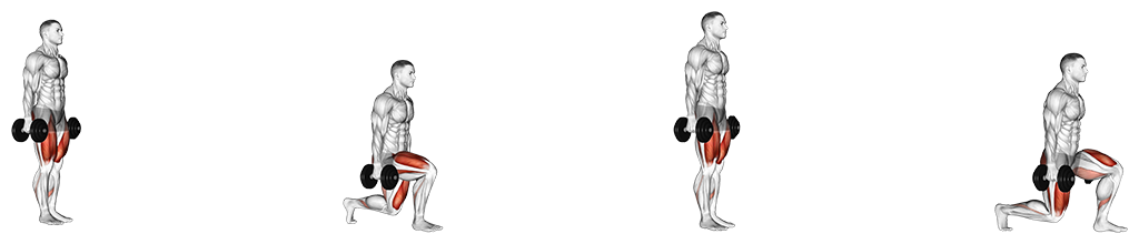 Dumbbell Walking Lunge