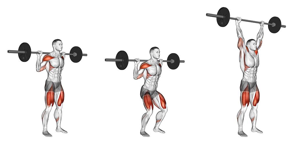 Barbell Behind Back Push Press