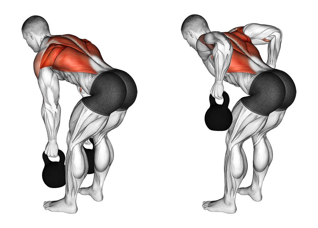Kettlebell Two-Arm Row