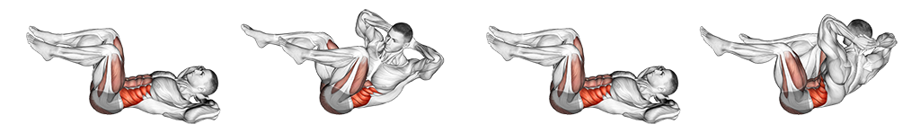 Bodyweight Bicycle Crunch